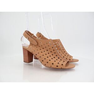 Loeffler Randall Alix Sandals Women's Size 9.5 Tan Brown Leather Slingback Shoe